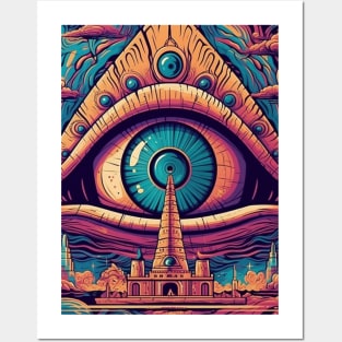 All Seeing Eye The Psychedelic Reality of Our Time Posters and Art